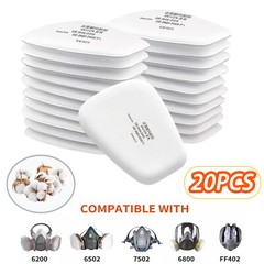 20PCS 5N11 N95 Cotton Filters Replacement for 6200 6502 6800 7502 Face Mask US