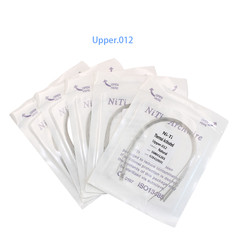 Dental Orthodontic Heat Thermal Activated NITI Arch Wires Natural Round Wire