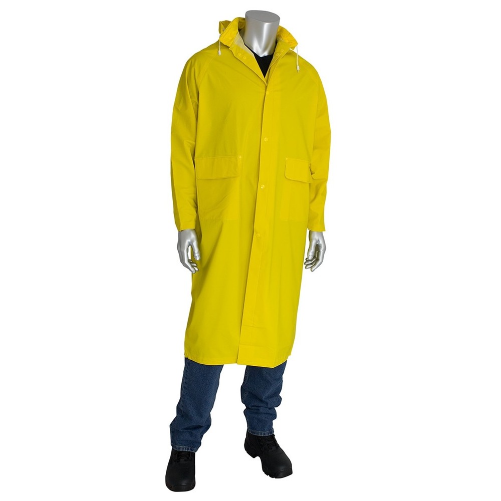 Falcon 2 Piece Premium 48″ Waterproof Rain Coat, Chemical & Water Resistant 3XL
