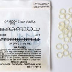 1 Pack 5000pcs/box Dental Orhtodontic Zoo ormaco elastic band Fox 3.5 OZ 1/4″