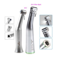 Dental Implant Handpiece 20:1 Reduction Contra Angle Fiber Optic LED/No LED