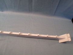 Slated Wall TIERED CLOTHES HANGER DISPLAY commercial rack hook