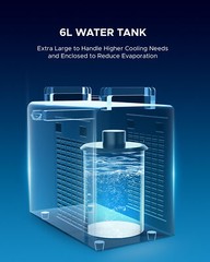 OMTech CW-5202 6L Dual Water Cooler for 2 CO2 Laser Cutter and Engraver Machines