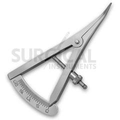 Angled Castroviejo Caliper 0 TO 20 MM 3.5″ (8.89cm) Surgical Dental Instruments