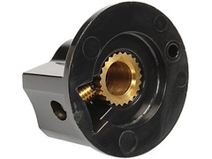 CED P-K381 BLACK SKIRTED POINTER KNOB FOR SILTRONIX SWAN 700CX RADIO 1PC