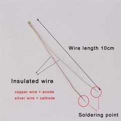 25pcs Pre-soldered Micro Litz Wired Leads Golden Yellow SMD Led 0603 + Muti-R…