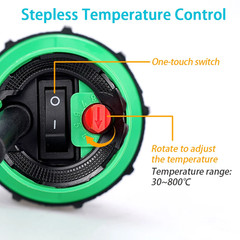 AC220V 1600W Plastic Welding Gun Machine Electric Hot Air Gun Plastic Welding To