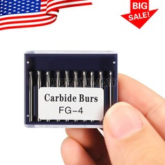 FG4 FG #4 Dental Carbide Burs, (100 Pack) – High Speed Friction Grip