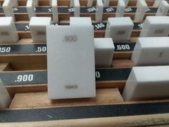 81 PCS Ceramic Gage Block Set Grade 1, NIST Equivalent certificate #702-CC01