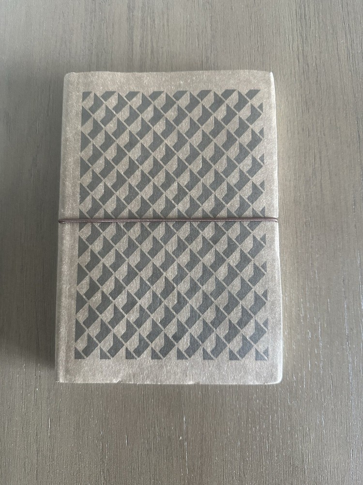 Ciak Notebook Brown Checkered Handmade In Italy Pocketbook Brand New Never Used