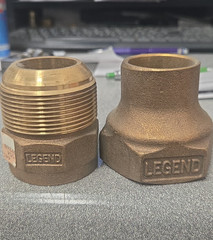 LEGEND (313-026NL) 1-1/4″ CAST BRONZE HAMMER FLARE FEMALE ADAPTER **LEAD FREE**