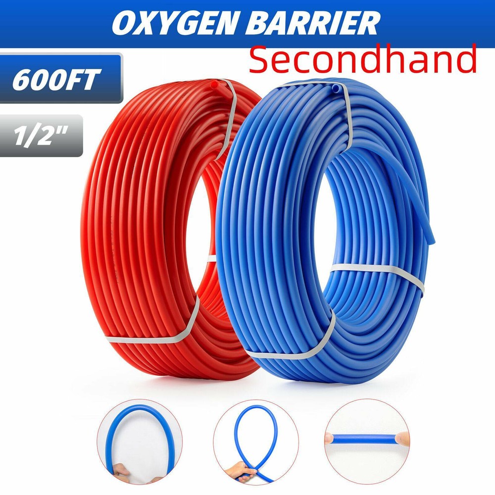 Secondhand 1/2 in. PEX Pipes 2x300ft Tubing PEX-B Water Plumbing Floor Heating