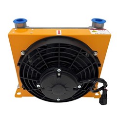 RJ-224 65L/Min Hydraulic Oil Air Cooler Air-cooled Oil Radiator 12V