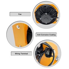 DC12V 84W Hydraulic Oil Cooler 65L/min Flow Aluminum Radiator 1.8KW Capacity