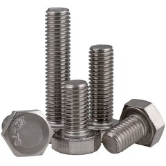 M12 x 1.0 Fine Thread 304 Stainless Steel Hex Head Bolts Hex Cap Screws DIN 933