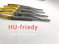 Lot of 4 HU FRIEDY Castroviejo straight Needle Holder 7″ 18cm NH5024
