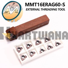 Lathe Threading Turning Tool Holder SER1616H16 MMT16ERAG60 Threading Insert