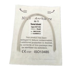 50 Pieces Dental Rectangular Arch Wire Thermal Activated NITI Recta Ovoid Arcs