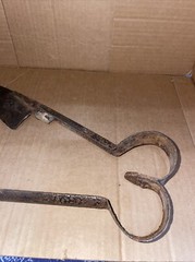 Vintage UTS Combination Sheep Wool Shears #71 Sheffield England Rusty Primitive