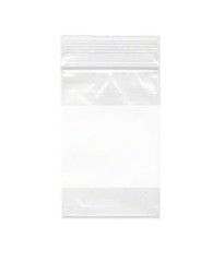 Dazzling Displays 100-Pack 2 Mil 2 x 3 Inch, Clear with White Block