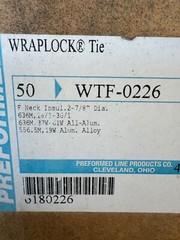 (50) 556/636 ACSR Preformed Line Products wraplock top ties…WTF-0226