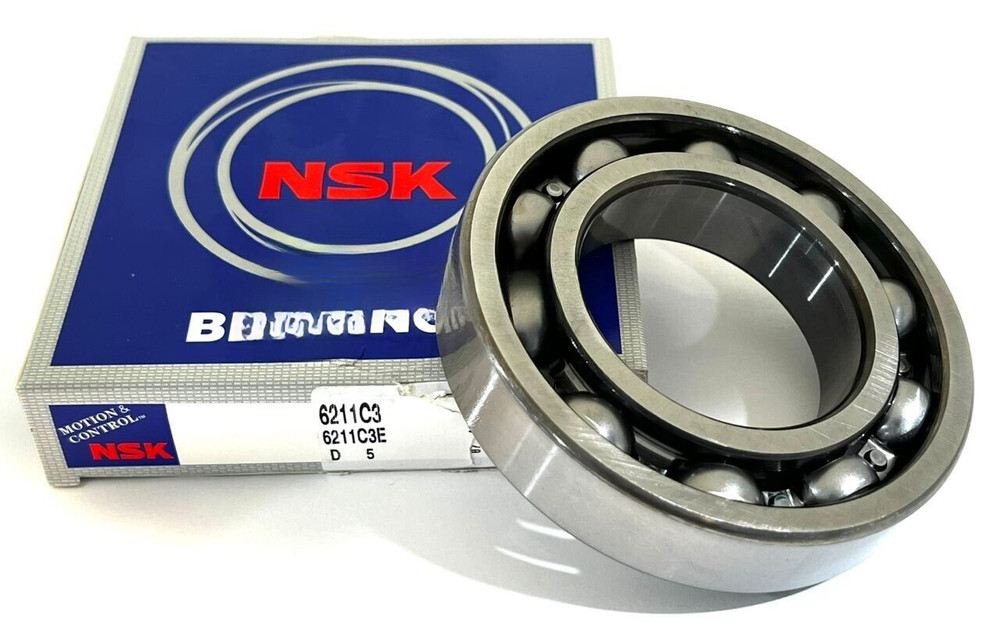 NSK 6211 C3 OPEN TYPE Deep Groove Ball Bearing 55x100x21mm