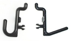 Plastic Black J & L Style Pegboard Hooks Kit – 200 Pack PEGBOARD NOT INCLUDED