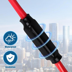 10Pcs 80A Wire Connector Kit, 6AWG Screw Quick Wire Connectors Terminal with Hea