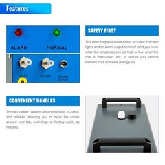OMTech Industrial Water Chiller CW3000 for CNC CO2 Laser Engraver Cutter Marker