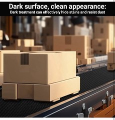 4 Inch Wide Black Conveyor Belt Material, PVK 150 Cover One Side, 10 Foot Length