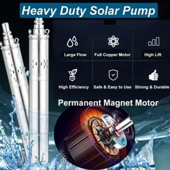 3″ Solar Pump Submersible Pump Bore DC 24V 270W Deep Well Pump + MPPT Controller