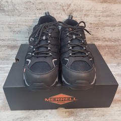 MERRELL Size 12 EE Men’s Moab Vertex Vent Comp Toe Black Work Shoe (J36461W)