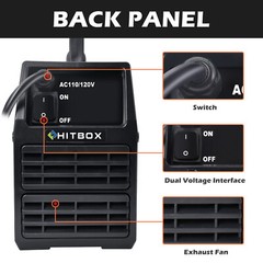 HITBOX 3 IN 1 MIG Welder ARC MMA LIFT TIG 110V/220V Welding Machine & TIG Torch