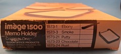 Vtg 1980s Eldon Office Products Memo Notes Pad Holder 1979 Color: Ebony☆NEW!☆