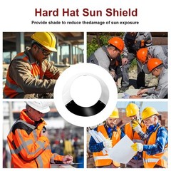 Hard Hat Sun Visors Compatible with MSA V-Gard Shade Full Brim Attachment, 69…