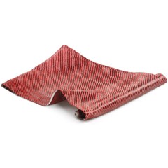 12″ x 5FT Twill Weave Carbon Fiber Fabric Cloth Resin Kit Black Red