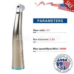 Dental 1:1 LED Fiber Optic Handpiece Internal Spray Contra Angle sandent