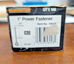 Remington Low Velocity Power Fasteners 1″ L 100 pk 58048