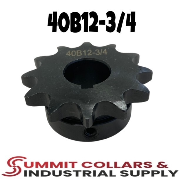 #40 Roller Chain Sprocket B Type 3/4″ Bore 12 Tooth 40B12-3/4