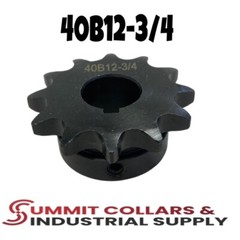 #40 Roller Chain Sprocket B Type 3/4″ Bore 12 Tooth 40B12-3/4