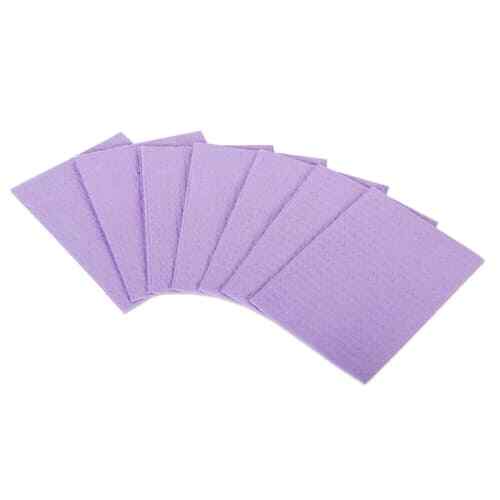 BriteDent 13″ x 18″ Patient Bibs Lavender 500/Cs.