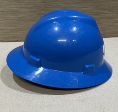 Blue V-Gard MSA Full Brim Hard Hat – Gulf Engineering – Large