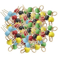 Black Yellow Blue Green Red Gold Tone PCB Test Point Pins 100Pcs Breadboard