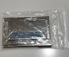 Pocket Chrome Business Card Holder Case Wallet for Business ID Credit Cards-NOS