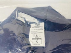 Stanco Welding Jacket/Shirt Sz Small Navy Blue 100% Cotton FR Snap Closure 30”
