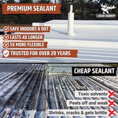 Color Roof Sealant – Flat & Metal, Medium Brown, 1 Gallon | Elastomeric Roof …