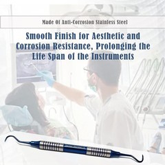 Periodontal Blue Sickle Scaler H6-H7 Anterior Double Ended Dental Instruments