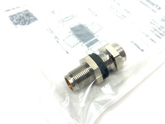Ifm E73008 Nickel-Plated Wall Passage Standard Type 60V AC/DC 5-Pin M to F