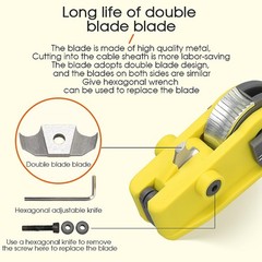 Fiber Optic Cable Stripping Knife KMS-K Longitudinal Cable Cutter Slitter A