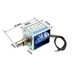 DC 12V 360mA 60N 10mm Pull Push Type Linear Motion Solenoid Electromagnet